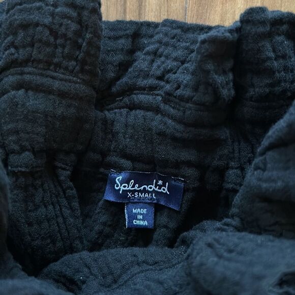 NEW Splendid Black Waist Ruffle Shorts - Picture 5 of 7